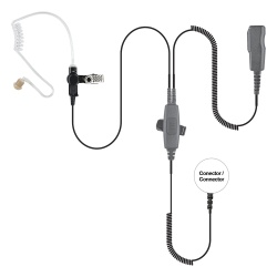 PRYME SPM-2030S MICROFONO AUDIFONO DE 2 CABLES CON DOBLE PTT P/ ICOM ICF-11/ 14/ 3021/ 3013/ 3103/ 3003.