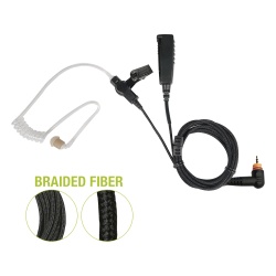 PRYME SPM-2300-M8-BF Microfono De Solapa de 2 Cables De Fibra Trenzada Serie SPM2300BF Para Motorola TRBO SL300 & 7550