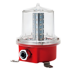 QLIGHT SAOL2-24-R Luz de Obstruccion de Aviacion LED de Baja Intensidad Tipo A Color Rojo 24 VCD Proteccion IP66 y Grado ICAO