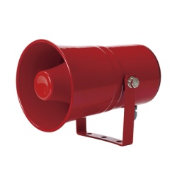 QLIGHT SEHN50-WS-120 Sirena electronica de montaje en pared con 5 sonidos de advertencia de max. volumen 118 dB a 24 VCA