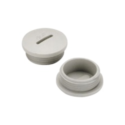 RAWELT TA-0371 Tapon roscado de 1/2" para caja cuadrada a prueba de intemperie.
