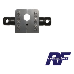 RF INDUSTRIES LTD RFA-4009-03 Dado para plegar conectores de anillo de 0.042" 0.068" y 0.255" en RG-8/X LMR-240 o 9258.