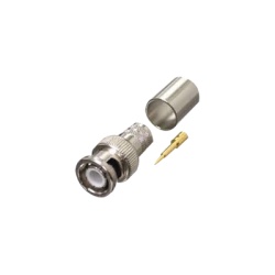 RF INDUSTRIES LTD RFB-1106-I Conector BNC Macho de Anillo Plegable para RG-8/U LMR-400 9913 CNT-400 Niquel/ Oro/ Teflon.