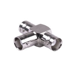 RF INDUSTRIES LTD RFB-1131 Adaptador Triple en T para 50 Ohm de BNC Hembra a Doble BNC Hembras Niquel/ Plata/ Teflon.