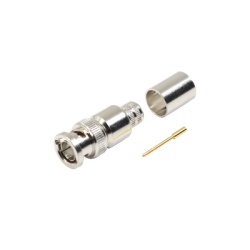 RF INDUSTRIES LTD RFB-1707-R Conector BNC Macho de 75 Ohm Anillo Plegable para Cable 8238 RG-11/U Niquel/ Oro/ Teflon.