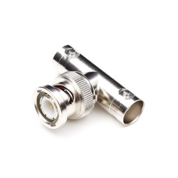 RF INDUSTRIES LTD RFB-1730 Adaptador en T para 75 Ohm de Conector BNC Macho a Doble BNC Hembra Niquel/ Oro/ Teflon.