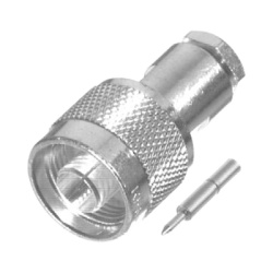 RF INDUSTRIES LTD RFN-1000-C2S Conector N Macho de Rosca para LMR-200 Cables del Grupo C2 Plata/ Oro/ Teflon.