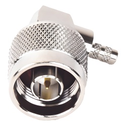 RF INDUSTRIES LTD RFN-1009-C-03 Conector N Macho en A/R de Anillo Plegable para Cables LP-195 LP-142 RG-58/U RG-142/U Niquel/ Oro/ Teflon.