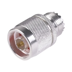 RF INDUSTRIES LTD RFN-1035-1 Adaptador en Linea de Conector N Macho a UHF Hembra (SO-239) Plata/ Oro/ Teflon.