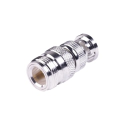 RF INDUSTRIES LTD RFN-1038-1 Adaptador en Linea para 50 Ohm de Conector N Hembra a BNC Macho Plata /Oro /Teflon.
