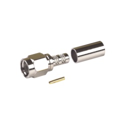 RF INDUSTRIES LTD RP-3000-C Conector SMA Macho Inverso de Anillo Plegable para RG-58/U Niquel /Oro /Teflon.