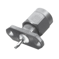 RF INDUSTRIES LTD RSA-3221 Conector SMA Macho de 2 Perforaciones Montaje en Panel con Terminal Soldable Niquel/ Oro/ Teflon.a??