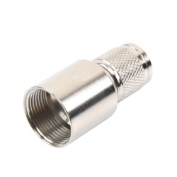 RF INDUSTRIES LTD RT-1200-I Conector TNC Macho de Rosca Izquierda Metrica Tipo Rosca para RG-8/U 9913 LMR-400 CNT-400 del Grupo I Plata/ Oro/ Teflon.