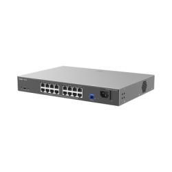 RUIJIE RG-NBF2100S-16GT1SC-P e-Lighten ONU / Switch PoE+ Hibrido Capa 2 con un Puerto PON 1G SC/UPC y 16 Puertos Ethernet PoE+ 1G hasta 240 Watts y 100 Clientes