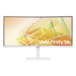 SAMSUNG ELECTRONICS LS34C650TALXZX Monitor Curvo 34" Color Blanco / Aspecto 21:9 / Resolucion 3440 x 1440 / Frecuencia 100Hz / Entradas de Video HDMI / DisplayPort / Compatible VESA 100x100 / bocinas