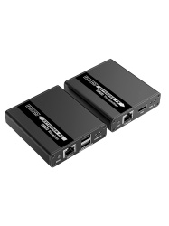 SAXXON SXN0570006 SAXXON LKV223KVM - Kit Extensor KVM de Video HDMI y Puerto USB/ 1080P 60 Hz/ HDR/ Hasta 70 metros con Cat6/6A/7/ Cero latencia/ Loop HDMI en Transmisor/ Salida de audio/ Funcion EDI