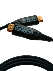 SAXXON SXN2760012 SAXXON SX20HDF047 - Cable HDMI de 20 Metros por Fibra Optica 4K60Hz / Fibra 4 hilos 7 hilos cobre estanado / Compatible con HDMI 2.0 / Alta velocidad 18 Gbps / 3D / HDR / Caja de Al