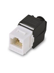 SAXXON TCE442030 SAXXON M242C5 - Modulo jack keystone RJ45 / Armado sin herramienta / 8 Hilos / CAT 5E / Compatible con calibres AWG 22-26 / Color blanco