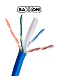 SAXXON TVD119142 SAXXON OUTP6CCA305AZ3 - Cable UTP CCA / Categoria 6 / Color azul obscuro / Interior / 305 Mts / Redes / Video / 4 Pares