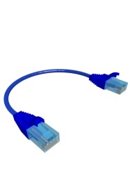 SBE TECH SBT2840014 SBE TECH SBE-PCC60.2M-BL28 - Patch cord cat. 6 DIAMETRO REDUCIDO 28 AWG con bota inyectada color azul 20 cm