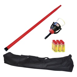 SDI SOLO-809-KIT Kit De Prueba De Detectores De Humo Incluye Pertiga Telescopica SOLO-100 4.6m Dispensador SOLO-330 4" 12 Latas De Humo M8 y Bolsa De Transporte SOLO-604