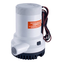 SEAFLO SFBP1-G1500-01 Bomba de Achique Sumergible SEAFLO SFBP1-G1500-01 / 1 500 GPH (5 678 LPH) / 12V CD / No Automatica / Alta Eficiencia / Filtro Extraible / Bajo Consumo / Para Panel o Interruptor