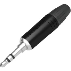 SEETRONIC M2TP3C-B Conector delgado estereo de 3.5 mm carcasa cromada negra contacto niquelado cable OD 2-4 5 mm - Img 2