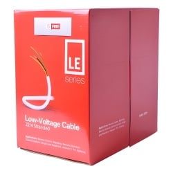 SFIRE SF-22-04-LE Cable de Alarma / 4 Conductores / 22 AWG / CCA / 305 m (1000 pies) / PVC Retardante a la Flama