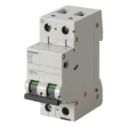 SIEMENS 5SL62257CC Interruptor Riel Dinn Tipo 5SL6 2 polos 25 amp