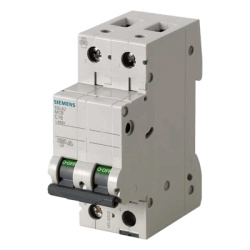 SIEMENS 5SL62407CC Interruptor Riel Dinn Tipo 5SL6 2 polos 40 amp