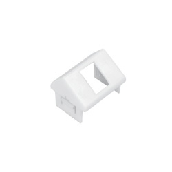 SIEMON CTE-MXA-01-02 Adaptador para Placa de Pared CT de una Salida Angulado Color Blanco