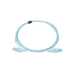 SIEMON FBP-LCLC5V-03AQ Jumper de Fibra Optica BladePatch LC-LC Duplex Multimodo 50/125 OM4 OFNR Color Aqua 3 Metros