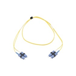 SIEMON FJ2-SCUSCUL-01 Jumper de Fibra Optica Monomodo (OS2) XGLO SC/UPC-SC/UPC Duplex OFNR Color Amarillo 1 Metro (3.28 Pies)