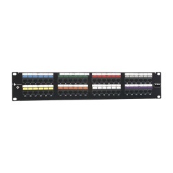 SIEMON HD6-48 Patch Panel UTP HD6 de 48 puertos Precargado con Jacks Categoria 6 Plano 2UR