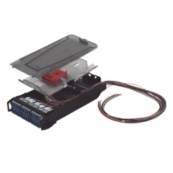 SIEMON LVS24-LSUARAB1A Cassette para Empalme (Fusion) LightVerse Hasta 24 Fibras Conectores LC/UPC Shuttered para Fibra Monomodo 900um 1 Metro (3.28 Pies)