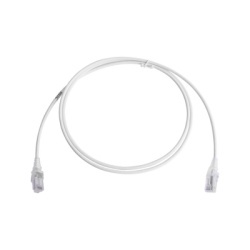 SIEMON MC6-05-02-28B Patch Cord MC6 Modular Cat6 UTP CM/LS0H 1.52 Metros (5 Pies) Color Blanco Diametro Reducido (28AWG) Version Bulk (Sin Empaque Individual)