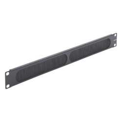 SIEMON PNL-BRSH-1 Tapa Ciega para Rack de 19in Tipo Cepillo de Nylon para Paso de Cables y Mejor Manejo Termico Color Negro 1UR