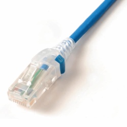 SIEMON SP6A-05-06 Patch Cord Skinny Cat6A UTP 1.52 Metros (5 Pies) Diametro Reducido 28 AWG CM/LSOH Color Azul