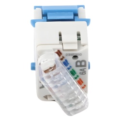 SIEMON U6A-K06NS Jack Ultramax Cat6a Utp Tipo Keystone Color Azul Punch Down - Img 3