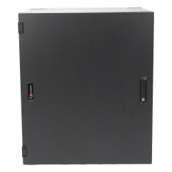 SIEMON WC3-S101-18 Gabinete de Montaje en Pared / 18U / 737 mm (29 in) Ancho / 762 mm (30 in) Profundidad / Paneles Laterales Ventilados / Puerta Solida Frontal / Placa Trasera Abatible con Knockouts