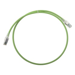 SIEMON ZM6A-S03-07B Patch Cord Z-MAX Cat6A S/FTP CM/LS0H 0.91 metros (3 pies) Color Verde Version Bulk (Sin Empaque Individual)
