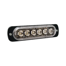 SIGNALPRO SP6B Luz Auxiliar de 6 LED Azul Lente Transparente SAE