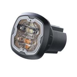 SIGNALPRO SPF16W Estrobo Empotrable de 6 LED Claro Lente Transparente SAE