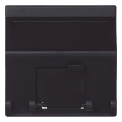 SIMON SM-1-KEYA-G (K80MD64/14) Placa Voz y Datos Inclinada con Guardapolvo y Adaptador para RJ45 Keystone - Color Grafito