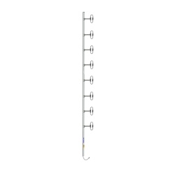 SINCLAIR SD318-HF1P4LDF Antena Base 8 Dipolos 370-430 MHz 10.5 dBd OFFSET 300 W DIN 7-16 Hembra Inclinacion Opcional "Tilt" de 0 2 4 6 8 o 10 Grados.