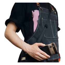 SUNMI L3-SHOULDER-STRAP Accesorio / Correa de Cuello / Lanyard para Terminal SUNMI L3 / Nylon Industrial / Liberacion Rapida / Ajustable / Negro