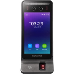 SUPREMA BS3MODB Terminal Biométrica Facial y de Huella / Pantalla Táctil IPS 7" / CPU Quad-Core 1.4 GHz / 32 GB Flash / 4 GB RAM / Autenticación Multifactor / RFID Multitecnología / BLE y NFC / Compatible con QR