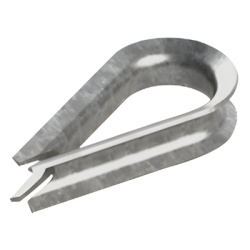 SURTEK CUELLO-38LS Guardacabos/cuello 3/8" acero electro galvanizado