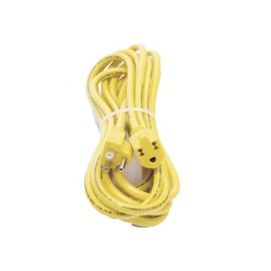 SURTEK SYS-136171 Extension Electrica de Uso Rudo Aterrizada 5 metros /127 V CA 10 A Maximo / Color Amarillo.
