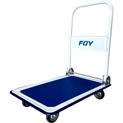 SURTEK SYS-CPL-F30 Carro Plataforma Plegable / Capacidad 300 kg / Acero Reforzado / Ruedas TPR 5" / Mango Retráctil / Superficie Antideslizante